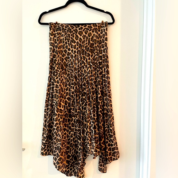 Zara Animal Print Slit Skirt - Picture 1 of 2